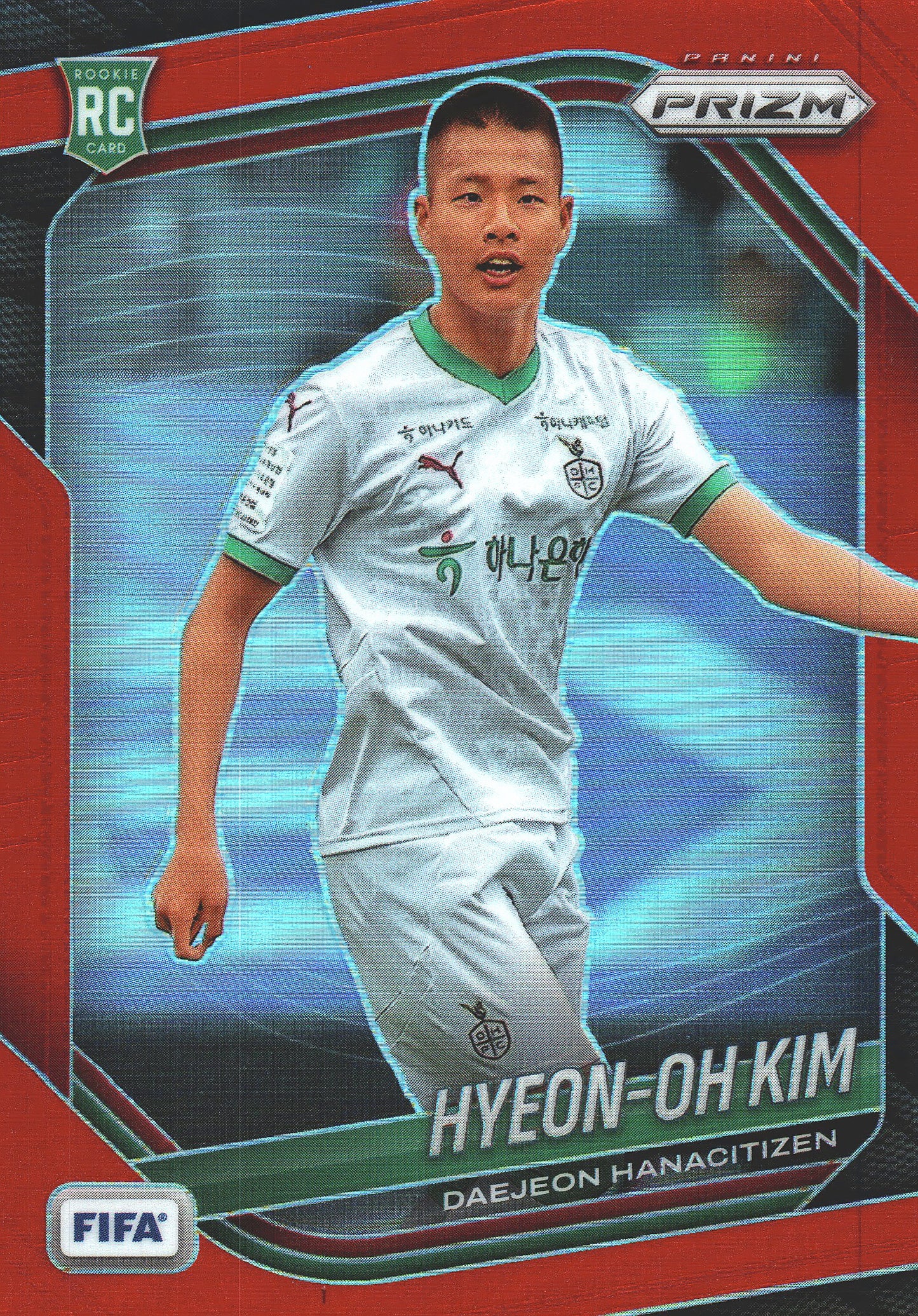 2025 Panini Prizm FIFA Red /149 Hyeon-Oh Kim #35 Daejeon Hana Citizen