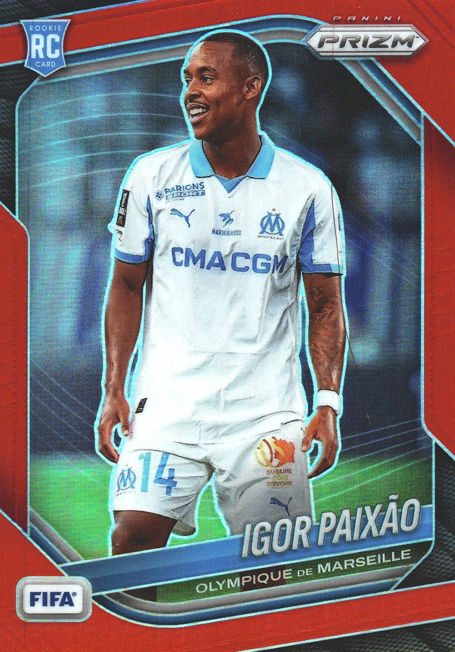 2025 Panini Prizm FIFA Red /149 Igor Paixão #146 Marseille
