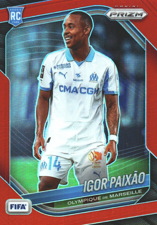 2025 Panini Prizm FIFA Red /149 Igor Paixão #146 Marseille