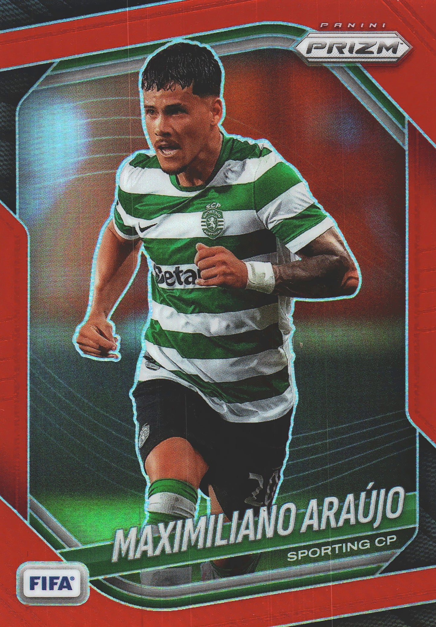 2025 Panini Prizm FIFA Red /149 Maximiliano Araújo #289 Sporting CP