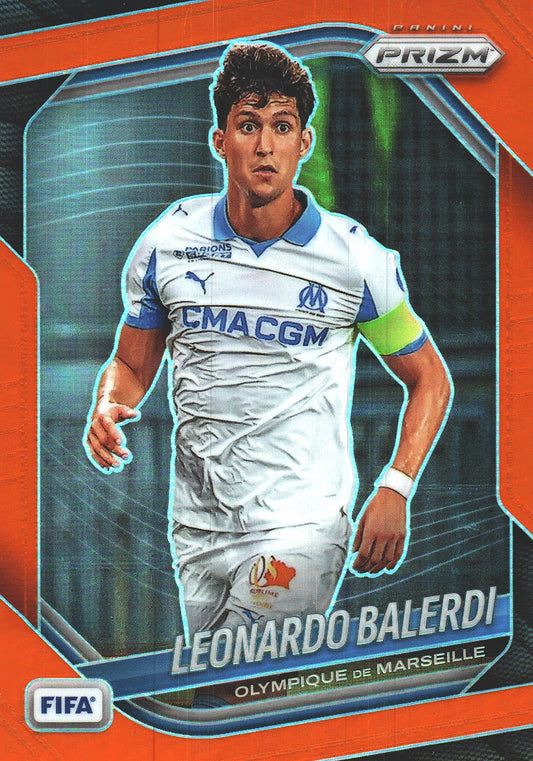 2025 Panini Prizm FIFA Orange /125 Leonardo Balerdi #141 Marseille