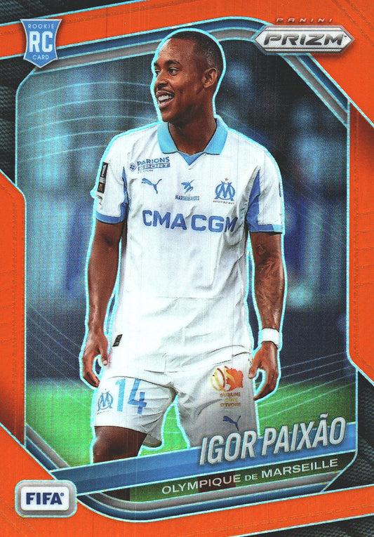 2025 Panini Prizm FIFA Orange /125 Igor Paixão #146 Marseille