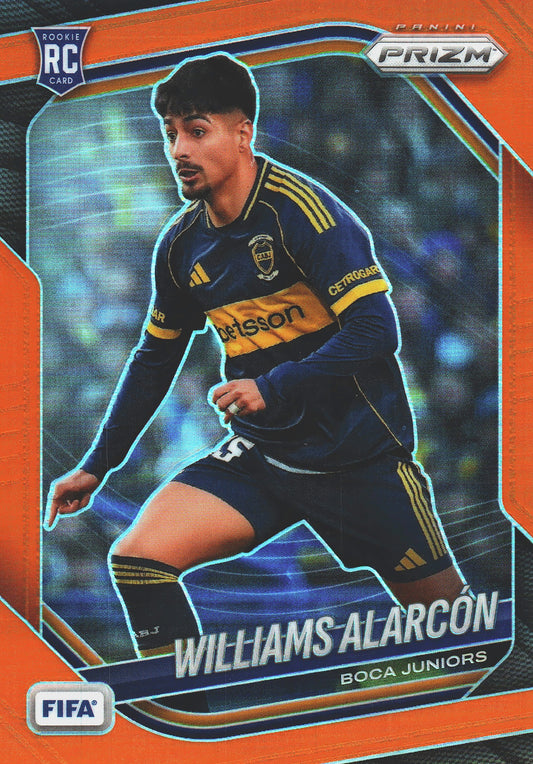 2025 Panini Prizm FIFA Orange /125 Williams Alarcón #171 Boca Juniors