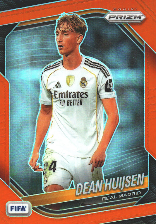 2025 Panini Prizm FIFA Orange /125 Dean Huijsen #183 Real Madrid