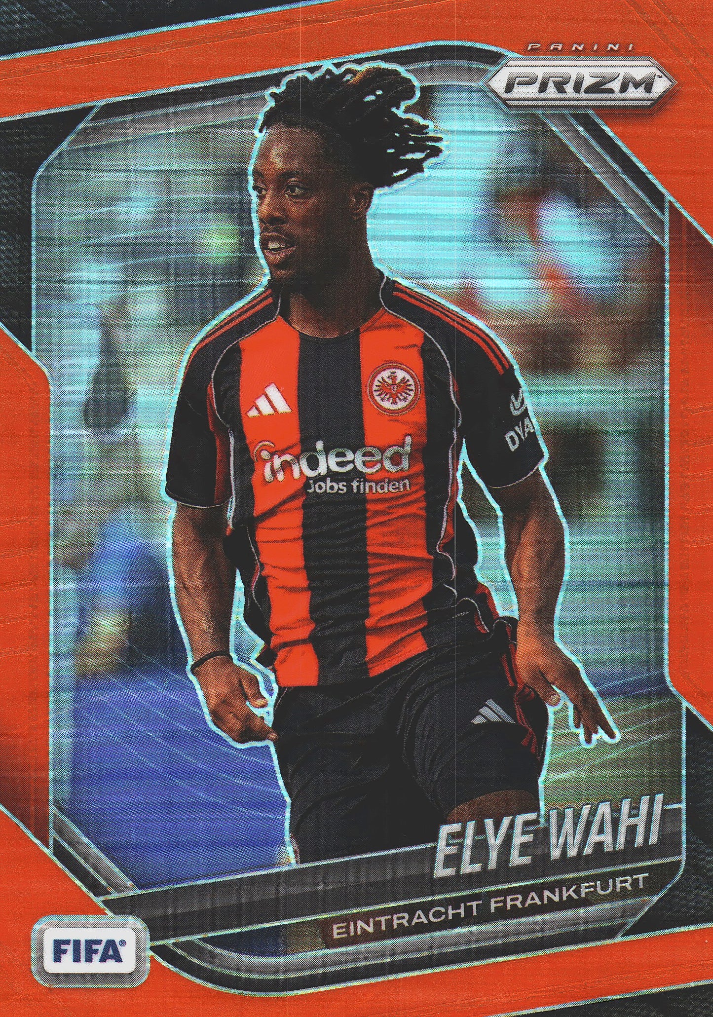 2025 Panini Prizm FIFA Orange /125 Elye Wahi #300 Eintracht Frankfurt
