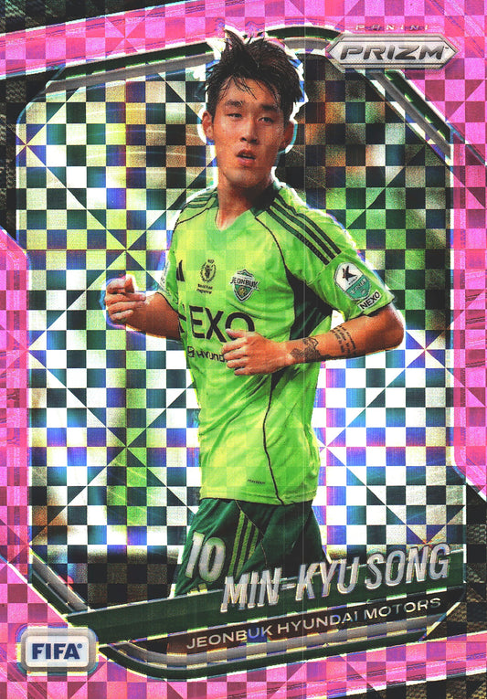 2025 Panini Prizm FIFA Pink /75 Min-kyu Song #198 Jeonbuk Hyundai Motors FC