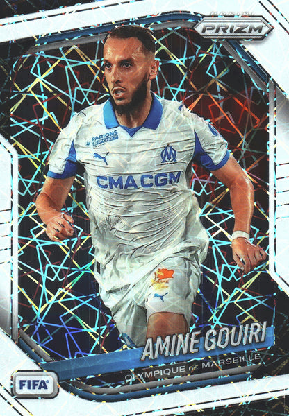 2025 Panini Prizm FIFA White /25 Amine Gouiri #142 Marseille