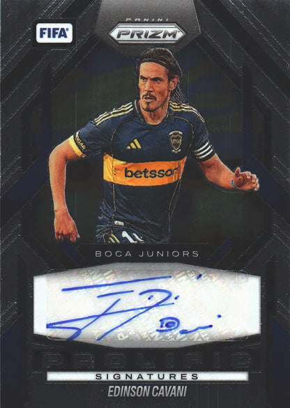 2025 Panini Prizm FIFA Signatures Edinson Cavani #PS-ECA Boca Juniors
