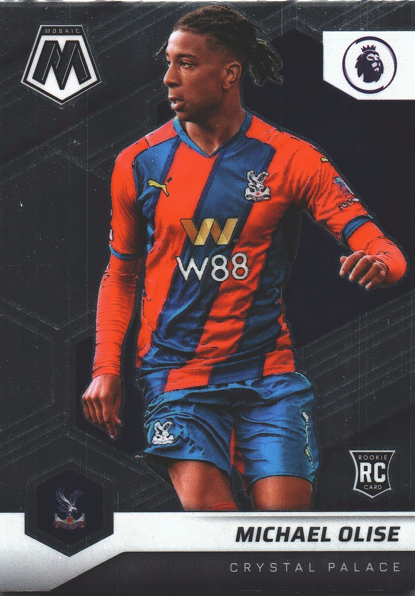 2021 Panini Mosaic Premier League RC Michael Olise #136 Crystal Palace