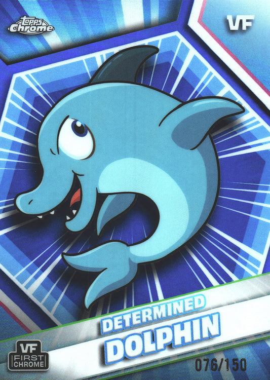 2026 Topps Chrome VeeFriends Determined Dolphin #65 Blue Color match /150