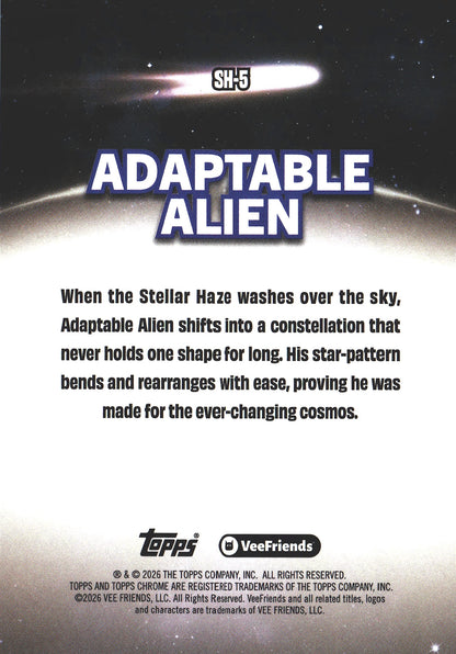 2026 Topps Chrome VeeFriends SSP Case Hit Stellar Haze Adaptable Alien #SH5