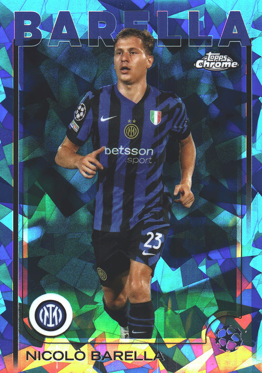 2024 Topps Chrome Sapphire UCC Nicolò Barella #23 Inter Milan