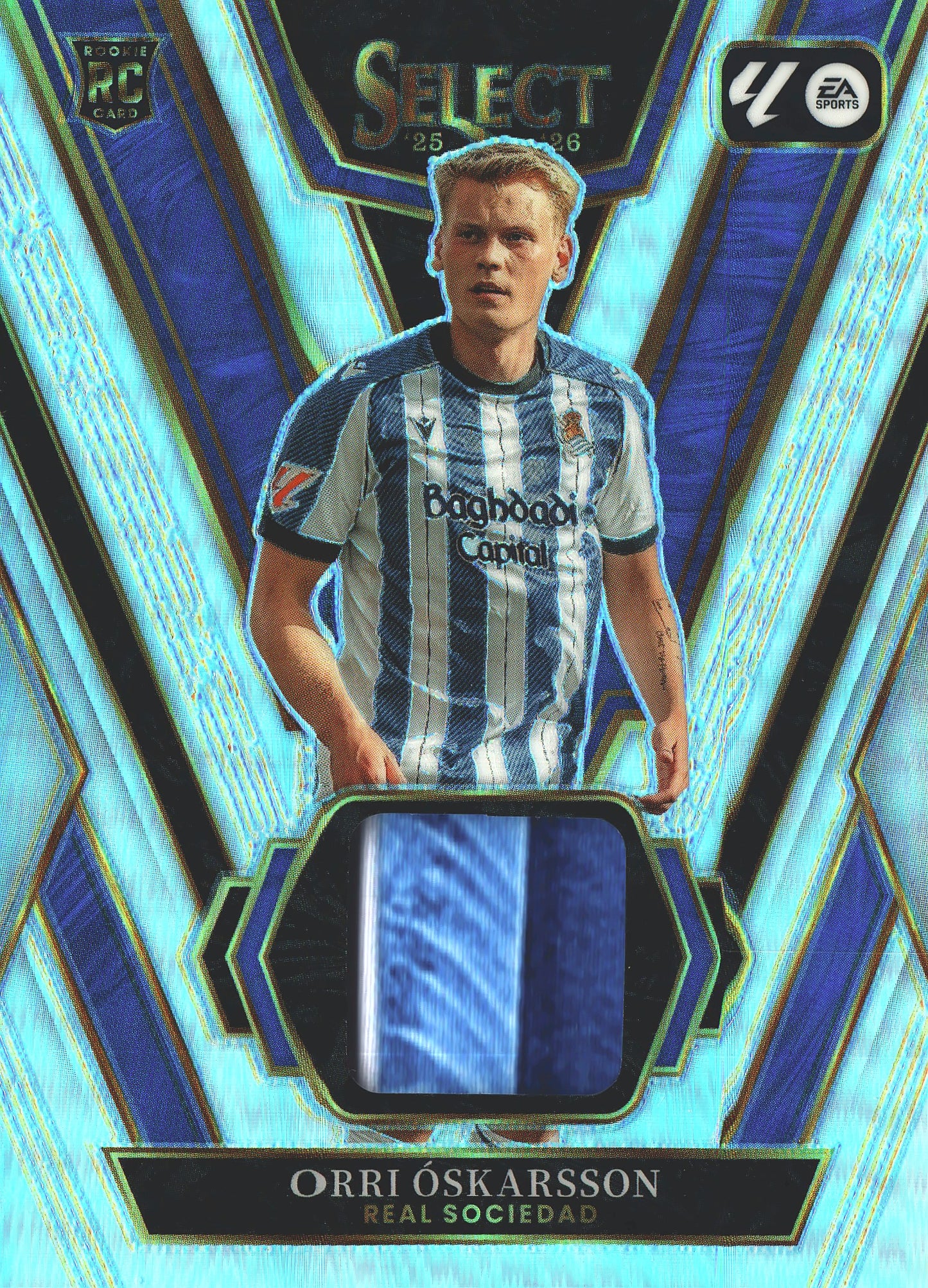 2025 Panini Select la Liga Orri Oskarsson patch RC #SW-OO Real Sociedad