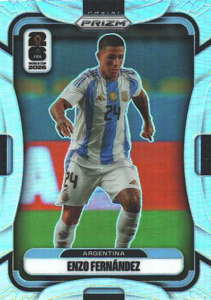 2026 Panini Prizm World Cup Silver Enzo Fernandez #3 Argentine