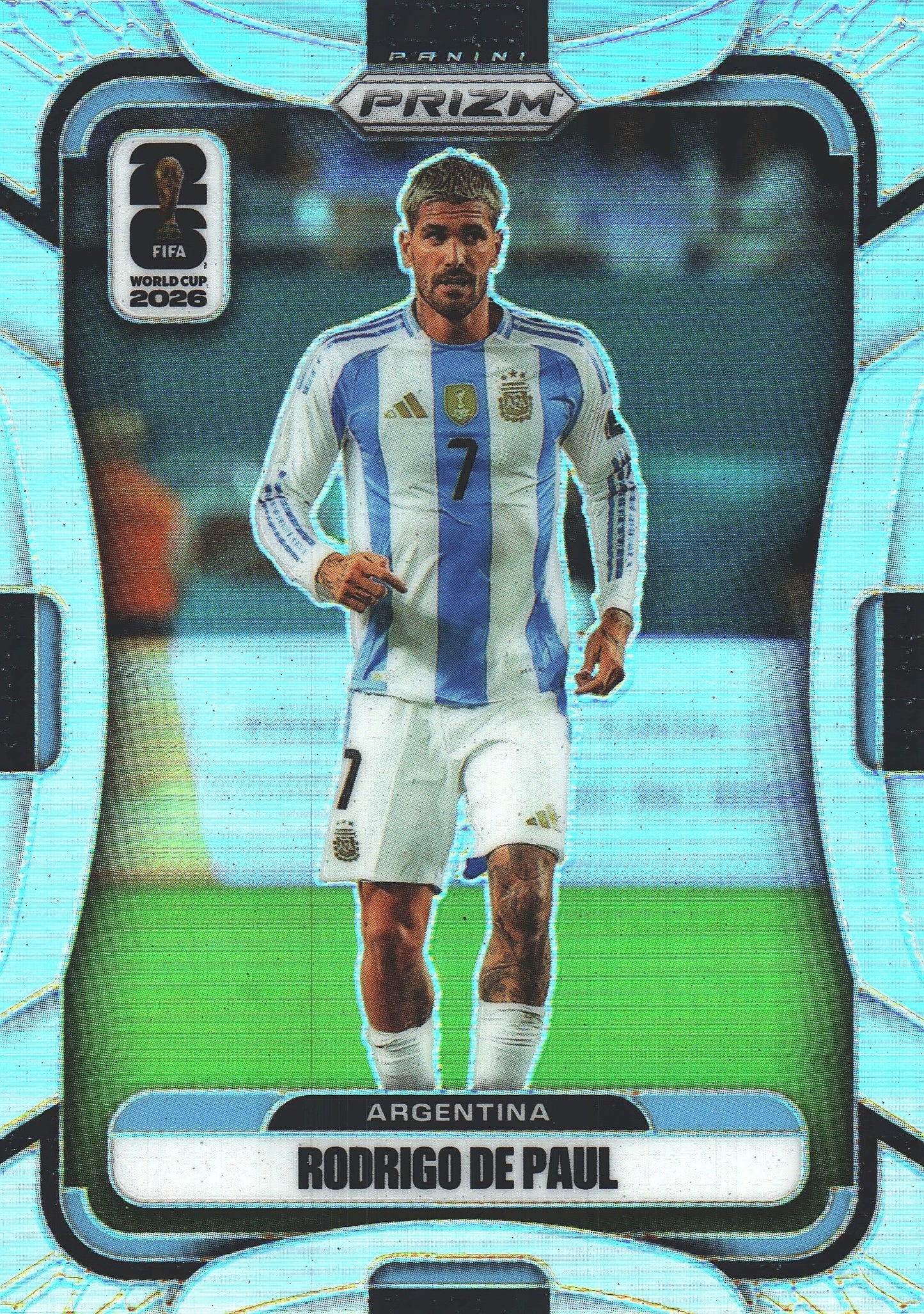 2026 Panini Prizm World Cup Silver Rodrigo de Paul #14 Argentine