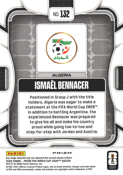 2026 Panini Prizm World Cup Silver Ismael Bennacer #132 Algérie