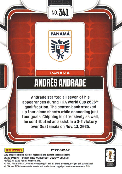 2026 Panini Prizm World Cup Silver Andres Andrade #341 Panama