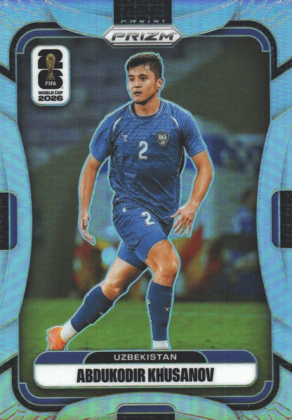 2026 Panini Prizm World Cup Silver Abdukodir Khusanov #446 Ouzbékistan