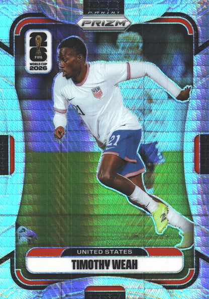 2026 Panini Prizm World Cup Hyper Timothy Weah #443 USA