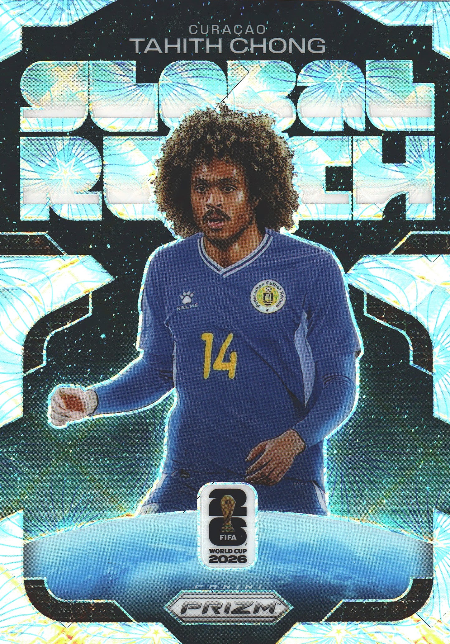 2026 Panini Prizm World Cup Global Reach Celestial Lattice Tahith Chong #8 Curacao