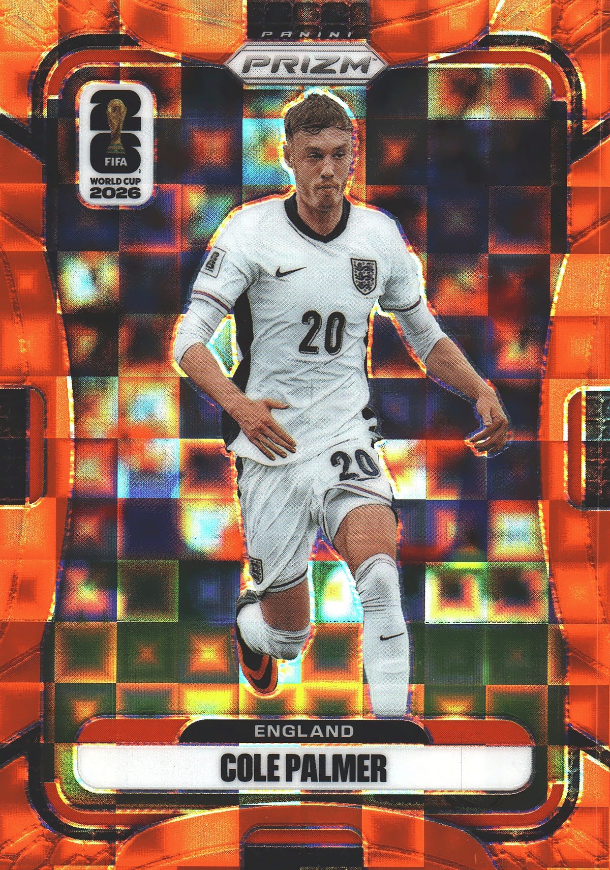 2026 Panini Prizm World Cup Orange Pandora /215 Cole Palmer #112 Angleterre