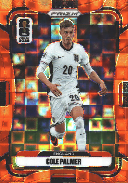 2026 Panini Prizm World Cup Orange Pandora /215 Cole Palmer #112 Angleterre