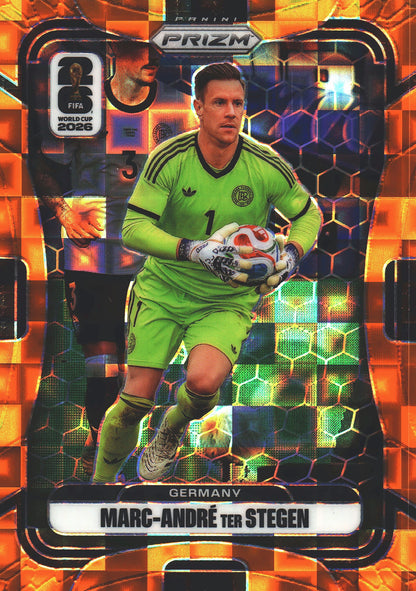 2026 Panini Prizm World Cup Orange Pandora /215 Marc-André ter Stegen #48 Allemagne
