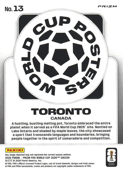 2026 Panini Prizm World Cup Posters Toronto #13