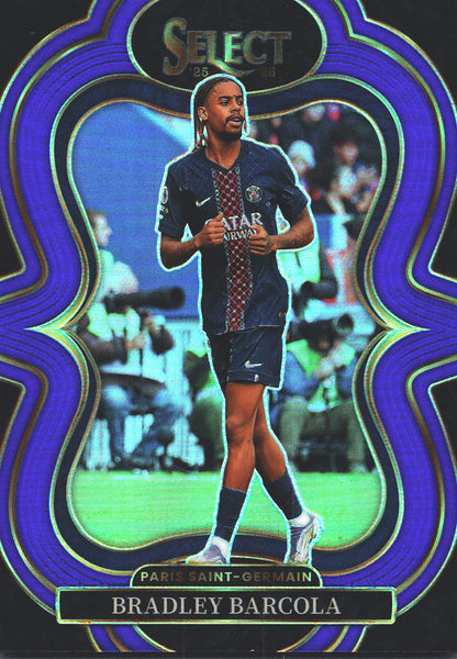 2025 Panini Select Ligue 1 Blue /40 Bradley Barcola #106 PSG