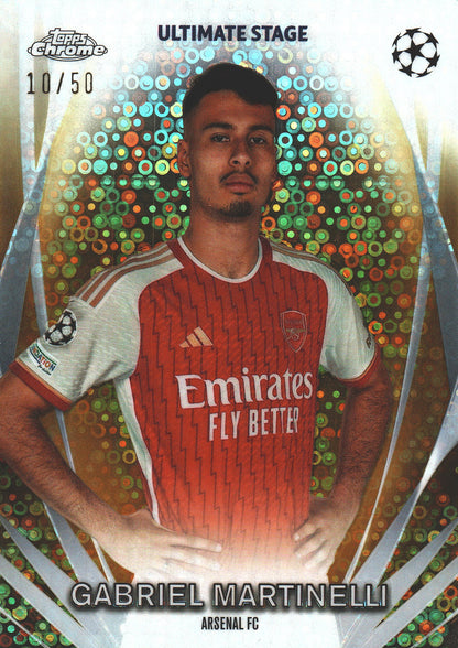 2023 Topps UCC Ultimate Stage Chrome /50 Gabriel Martinelli #USC-5 Arsenal