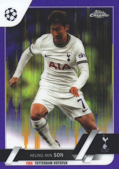 2022 Topps Chrome UCC SP Purple Gold Heung-Min Son #5 Tottenham