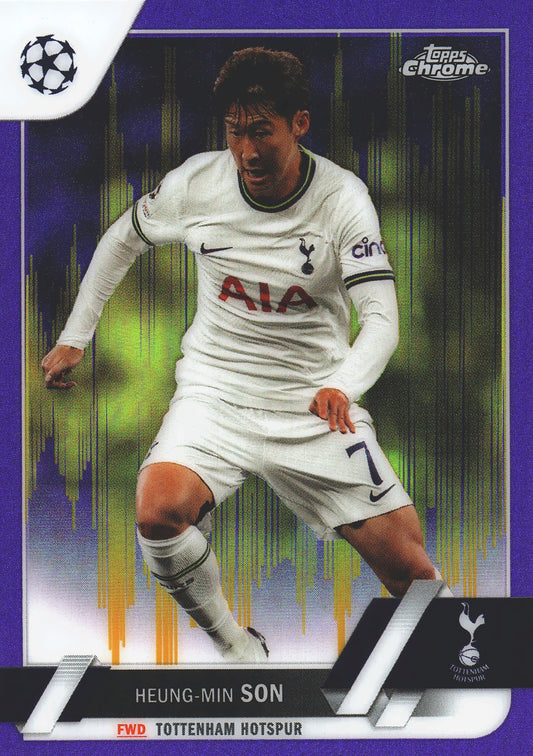 2022 Topps Chrome UCC SP Purple Gold Heung-Min Son #5 Tottenham