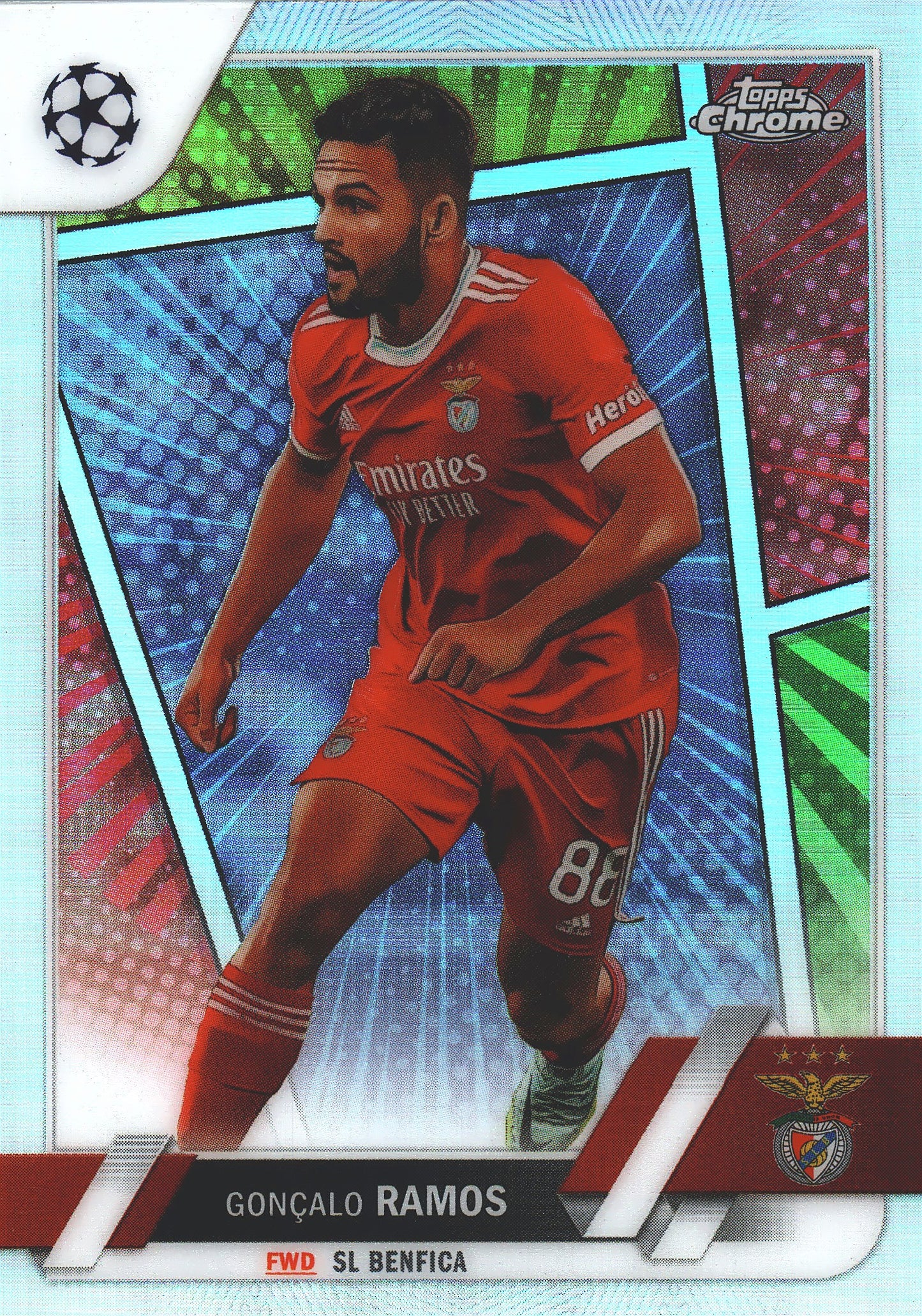 2022 Topps Chrome UCC Heroes SP Gonçalo Ramos #181 SL Benfica
