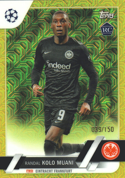 2022 Topps Chrome UCC RC Yellow /150 Randal Kolo Muani #149 Eintracht Frankfurt