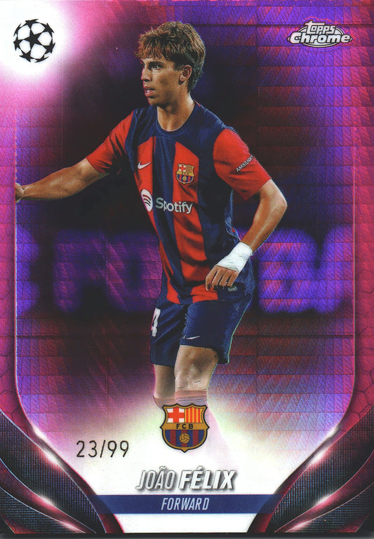 2023 Topps Chrome UCC Pink /99 João Félix #71 FC Barcelone