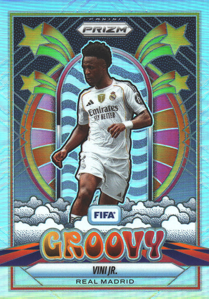 2025 Panini Prizm FIFA Groovy Vini Jr. #7 Real Madrid