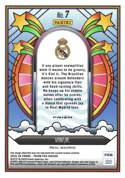 2025 Panini Prizm FIFA Groovy Vini Jr. #7 Real Madrid