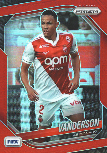 2025 Panini Prizm FIFA Red /149 Vanderson #162 Monaco