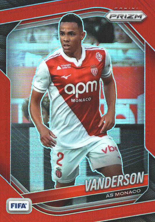 2025 Panini Prizm FIFA Red /149 Vanderson #162 Monaco