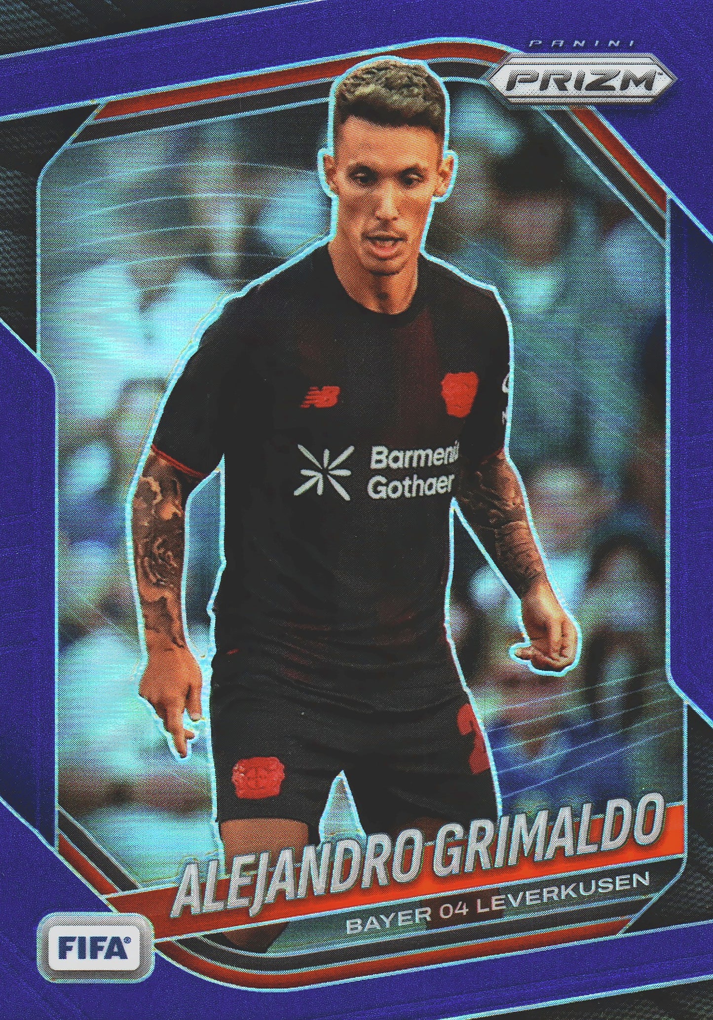 2025 Panini Prizm FIFA Blue /199 Alejandro Grimaldo #237 Bayer Leverkusen