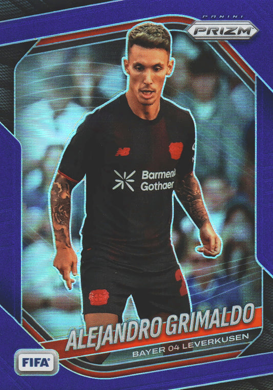 2025 Panini Prizm FIFA Blue /199 Alejandro Grimaldo #237 Bayer Leverkusen