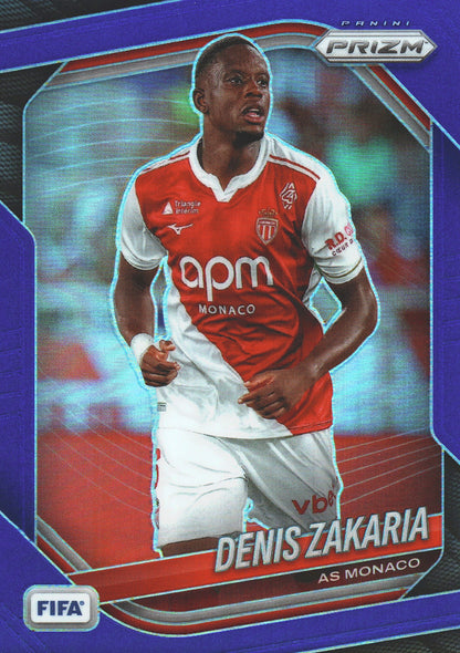 2025 Panini Prizm FIFA Blue /199 Denis Zakaria #164 Monaco