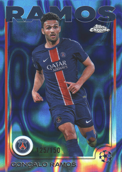 2024 Topps Chrome UCC Blue /150 Gonçalo Ramos #31 PSG
