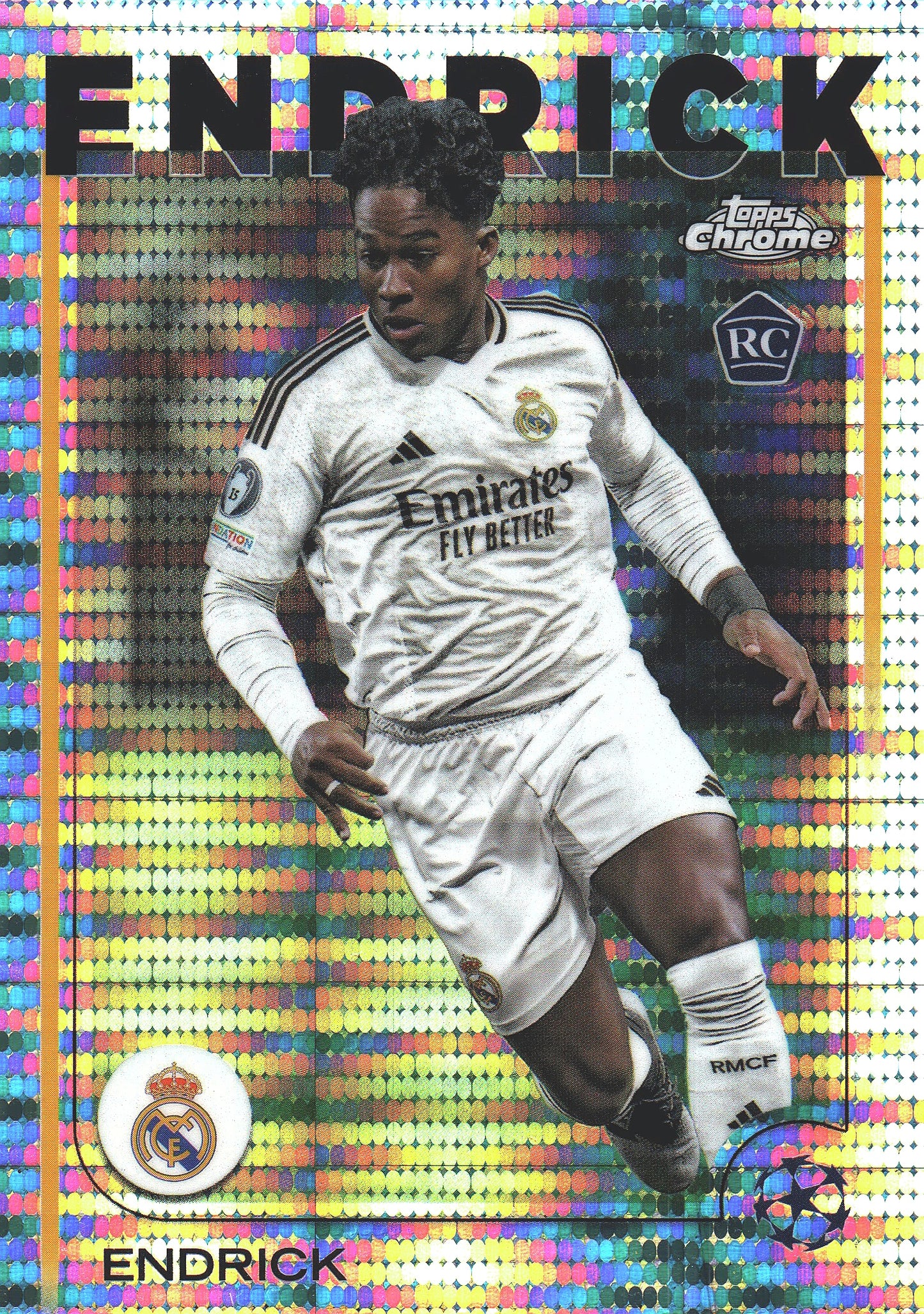 2024 Topps Chrome UCC Pulsar RC Endrick #100 Real Madrid