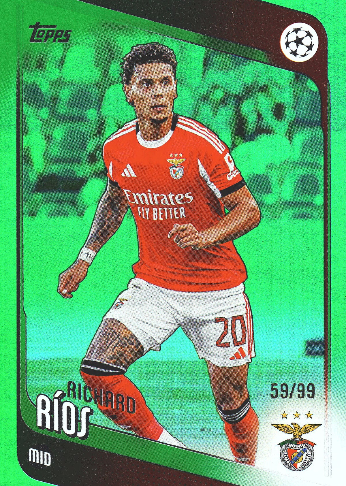 2026 Topps UCC Green /99 Richard Rios #16 Benfica