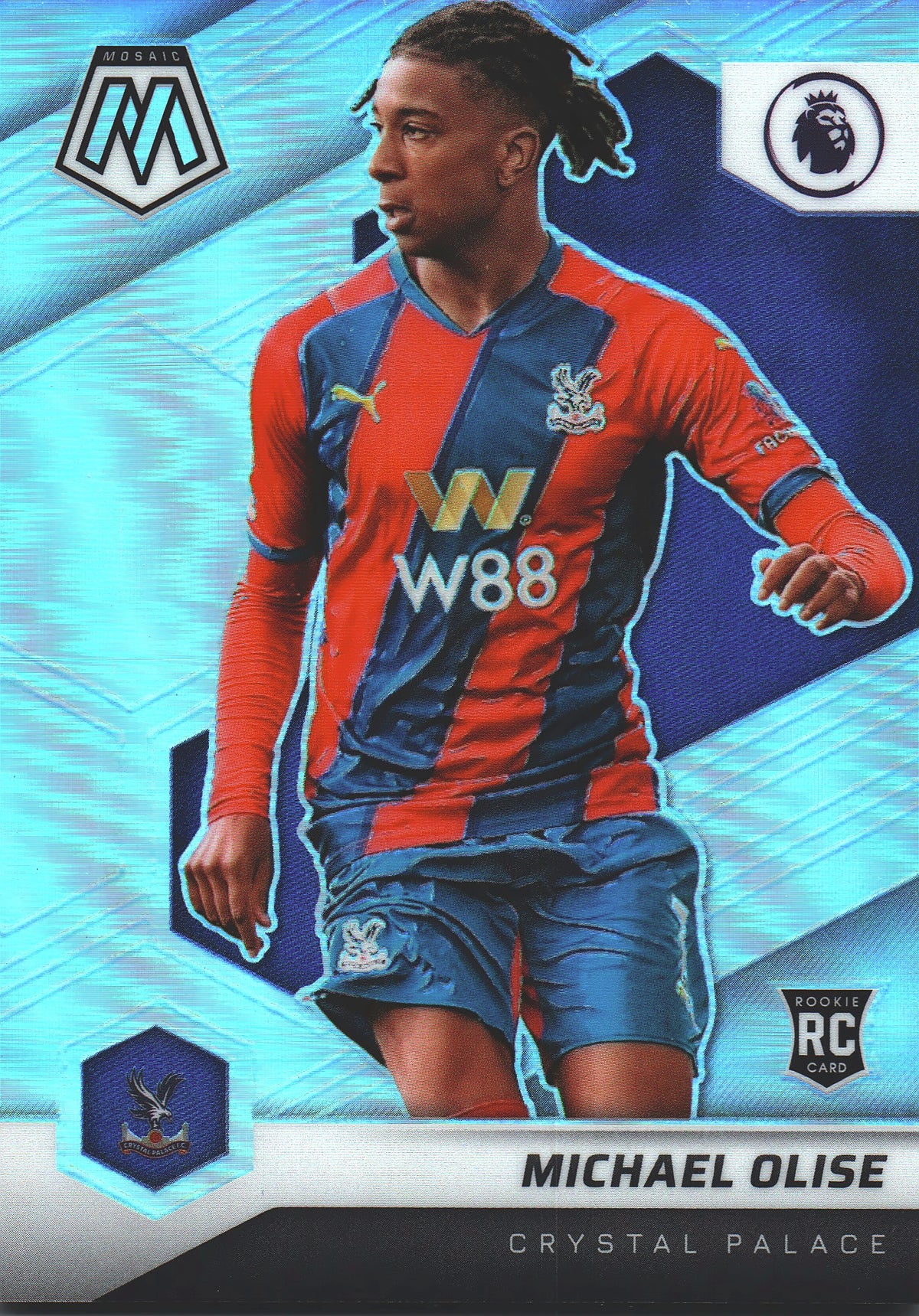 2021 Panini Mosaic Silver RC Michael Olise #136 Crystal Palace