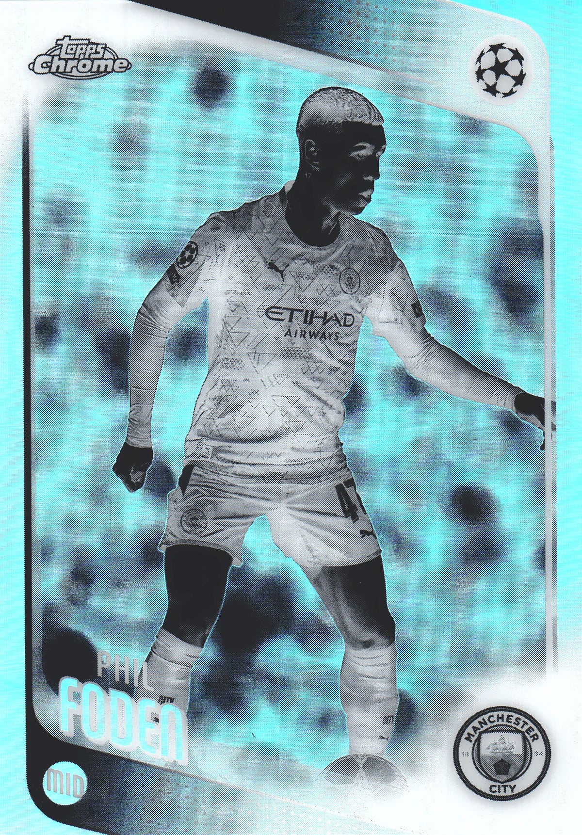 2025 Topps Chrome UCC Negative Phil Foden #103 Manchester City