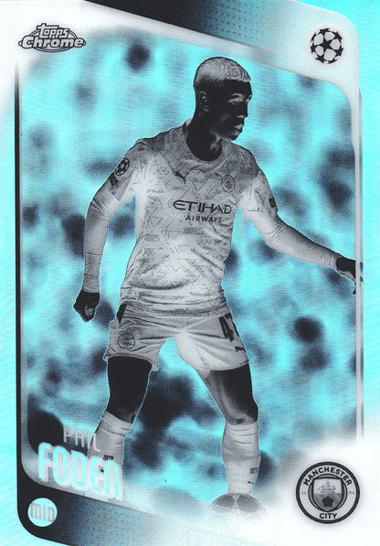 2025 Topps Chrome UCC Negative Phil Foden #103 Manchester City