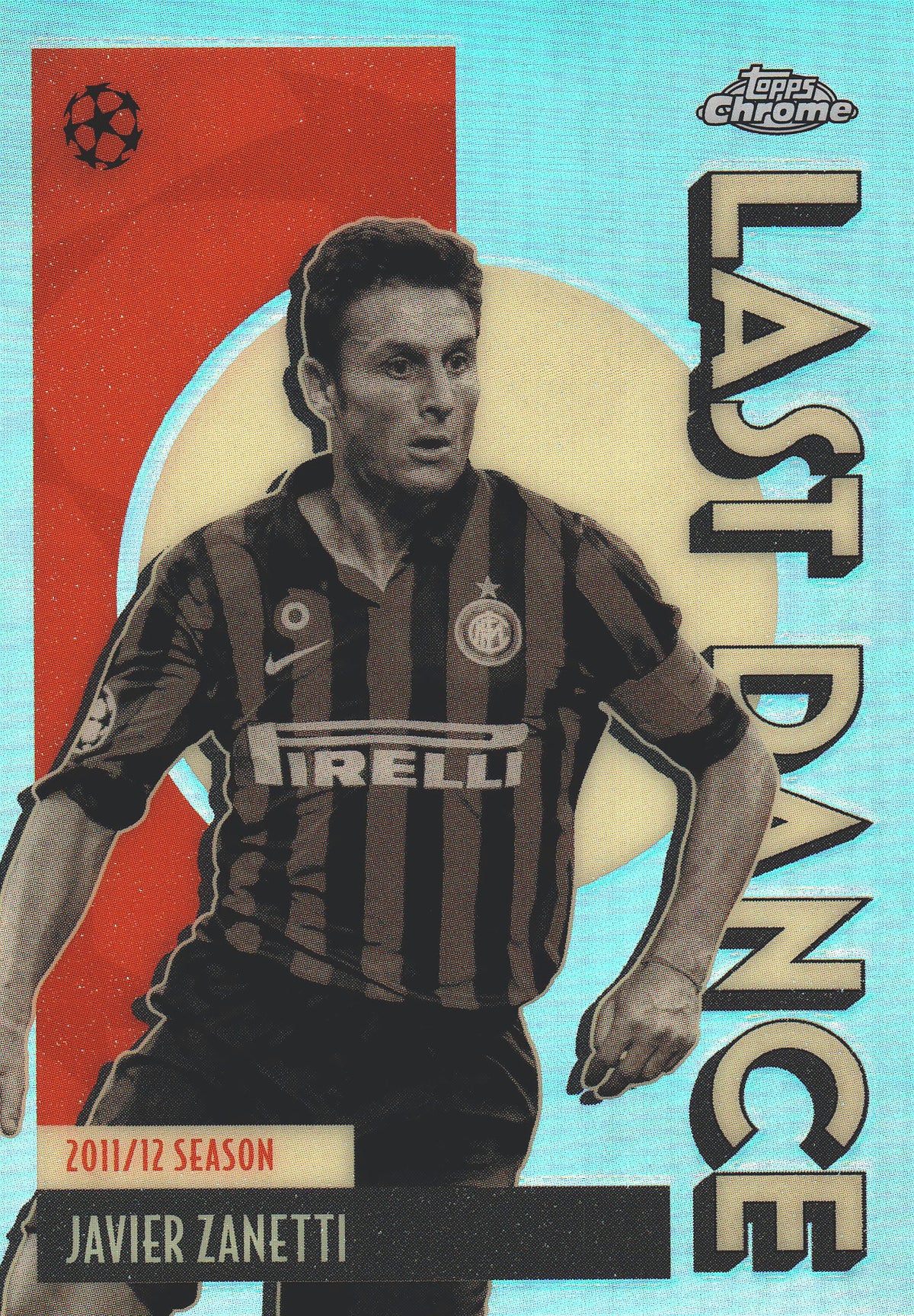 2025 Topps Chrome UCC Last Dance Javier Zanetti #LD-14 Inter Milan