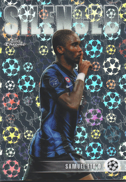 2025 Topps Chrome UCC Silenced Starball Samuel Eto'o #SHH-9 Inter Milan